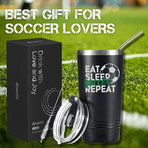 מתנות כדורגל OneBttl לנערי נוער - [לאכול שינה חוזרת על כדורגל] - מתנות שחקן כדורגל לגברים, מאמן, אבא משוגע